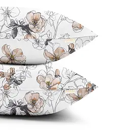 Набір наволочок Cosas Pastel flowers 50х70 см бежевий (SetPillow_FlowersBeigeWhite_50х70) - мініатюра 3