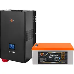 Джерело безперебійного живлення [ДБЖ] LogicPower UPS W3500 + АКБ LiFePO4 5888Wh [37460] [126891] - мініатюра 2