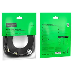 Патч-корд Hoco US07 General pure copper flat network 10 метрів кабель плоский вита пара - мініатюра 4