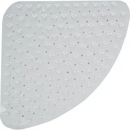 Килимок для душу трикутний Eco Fabric Сфери 72х51 см білий (7251-002) - мініатюра 2