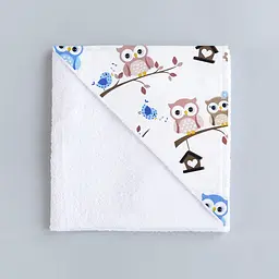 Пелюшка багаторазова Cosas непромокаюча Beige Owls 70х120 см, бежева - мініатюра 2