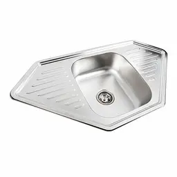 Кухонна мийка з нержавіючої сталі Platinum 9550В декор (0,8/180 мм), R, Decor - мініатюра 11