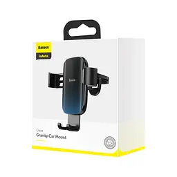 Універсальний автотримач Baseus Glaze Cravity Car Mount Black (SUYL-LG01) - мініатюра 6