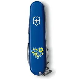Ніж Victorinox Spartan Ukraine 91мм 12функ син Квіткове серце - мініатюра 3