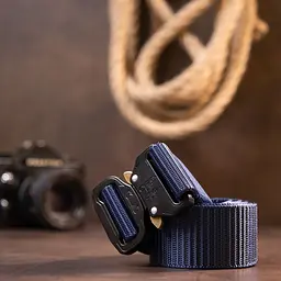 Текстильний ремінь 20548 Vintage синій 115 см - мініатюра 5