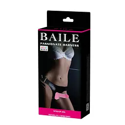 Страпон Baile Passionate Harness тілесний 15 см - мініатюра 2