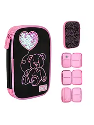 Пенал м'який YES PH-35 Pink Bear з LED (533777) - мініатюра 3