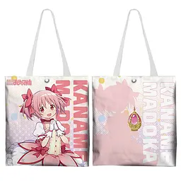 Шоппер еко-сумка Дівчинка чарівниця Мадока Магіка Puella Magi Madoka Magica 33 х 37 см двосторонній