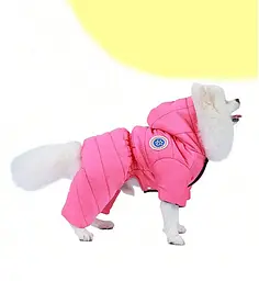 Комбінезон для собак та котів EcoToys Rose M малиновий A: 27 см B: 34 см C: 28 см 7019 - мініатюра 7