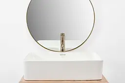 Умивальник Rea Berta 55 56x35,5 white (REA-U5055), Глянцева - мініатюра 4