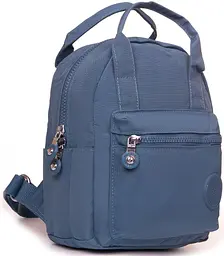 Рюкзак-сумка жіноча Jielshi текстильна 5 л 20×24×12 см Синій - мініатюра 3