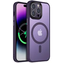 Чохол Ummi Colorful with MagSafe для Apple iPhone 14 Pro (6.1) Темно-фіолетовий / Dark Purple