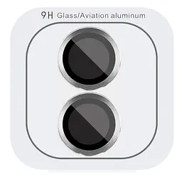 Захисне скло Metal Classic на камеру (у упак.) для Apple iPhone 16 (6.1) / 16 Plus (6.7) Срібний / Silver