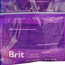 Набір вологих кормів для дорослих котів Brit Premium Cat pouch Рибна тарілка 400 г (4 уп. Х 100 г) - мініатюра 4