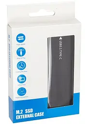 Зовнішня кишеня PowerPlant SSD Premium M.2 PCIe NGFF/NVMe USB3.1 (HC380459) - мініатюра 4