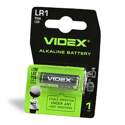 Батарейка лужна Videx LR1 1шт BLISTER VIDEX (24235-000)
