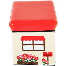 Ящик для іграшок складний квітковий магазин Flower Shop з кришкою водонепроникний UKC 40х25 см Різнокольоровий - мініатюра 4