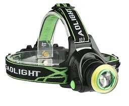 Налобний ліхтар LED T6 + COB, потужний, вологозахищений, XPRO T106 (47295-106_211) - мініатюра 3