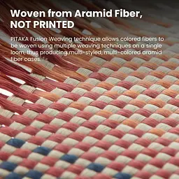 Оригінальний протиударний чохол для iPhone 16 Pro Pitaka Tactile Woven Case Sunset (KI1601SU) - мініатюра 12