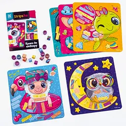 Набір для творчості Strips Art. Щасливі мордочки Vladi Toys VT4433-13 shop (4820234763863) - мініатюра 2