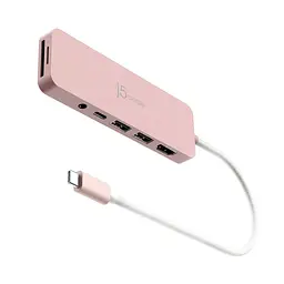 USB-Хаб j5create JCD373ER-N, USB Type-C 6-в-1 (JCD373ER-N) - мініатюра 2
