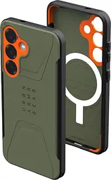 Чохол протиударний UAG Civilian MagSafe для Samsung Galaxy S25 (S931) Olive 214475117297