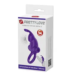 Ерекційне кільце - Pretty Love Vibrant Penis Ring I Purple - мініатюра 3