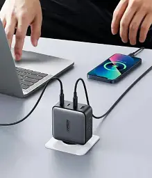 Універсальний портативний швидкий зарядний пристрій Ugreen CD226 GaN 100W 3C1A на 4 USB - мініатюра 6