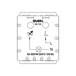 Світлорегулятор Sven SE-119 white (7100099) - мініатюра 5