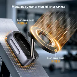 Магнітний тримач для телефона UGREEN Z1 LP1010 з магнітною основою для феромагнітних поверхонь сумісний із MagSafe з обертанням головки на 360° з регулюванням кута нахилу складаний з металевим кільцем у комплекті чорний (95371) - мініатюра 2