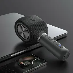 Мікрофон з караоке Hoco BK8 Cool Hi K-Song Black [759542] [79259] - мініатюра 4
