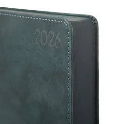 Щоденник-діловий записник А5 Leo Planner датований 2026 Case темний смарагд 368 сторінок (252660) - мініатюра 3