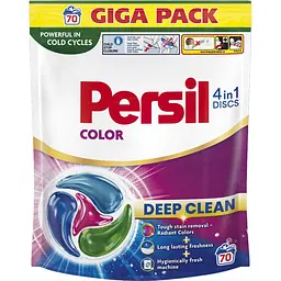 Уцінка. Диски для прання Persil Color 4in1 Discs Deep Clean 70 шт.