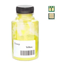 Тонер Canon 067 70г +chip YELLOW MF651Cw/MF655Cdw/MF657Cdw 2.4K AHK (50000412)