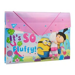 Папка на гумці YES А4 Minions Fluffy 491684 (0) - мініатюра 1