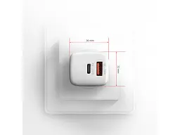 Мережевий зарядний пристрій AXAGON USB-C 20 W White (ACU-PQ20W) - мініатюра 7