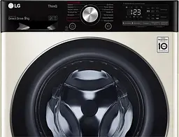 Пральна машина LG з фронтальним завантаженням F4V5VS9B, 9кг, 1400, A+++-30%, Пар, глибина 56см, Дисплей, Інвертор, Бежевий (F4V5VS9B) - мініатюра 6