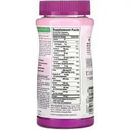 Мультивітаміни для жінок Nature's Bounty Women's Multivitamin Gummies смак малини 80 жувальних цукерок - мініатюра 2