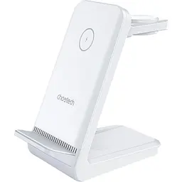 Бездротовий зарядний пристрій Choetech T608-F 3 в 1 Wireless Charger White [101509]