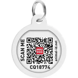 Адресник для собак і котів Waudog Smart ID з QR паспортом NASA21, S, діаметр 25 мм - мініатюра 3