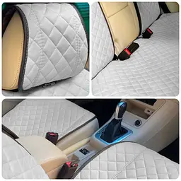 Накидки для сидінь задні Алькантара Verona Premium L Сірі (Оригінал) - мініатюра 4