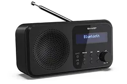 Радіоприймач портативний Sharp DRP420BK Black DAB+, FM, Bluetooth, батарейки, мережа - мініатюра 2