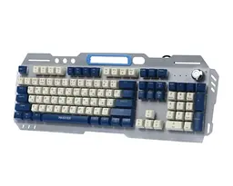 Клавіатура KBG-RGB-01-UA, Silver/Dark Blue Maxxter teh0020611 - мініатюра 2