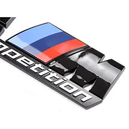 Емблема напис X1M competition для BMW чорна глянцева пластик (на скотчі) - мініатюра 3