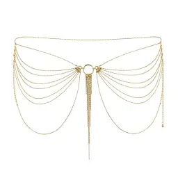 Ланцюжок-прикраса на тіло Bijoux Indiscrets Magnifique Waist Chain Gold трусики або ліф (золотистий)
