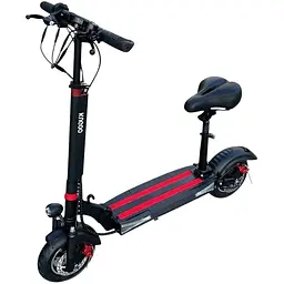 Електросамокат із сидінням Kugoo M4 (600W, 48V,11Ah) Чорно-Червоний