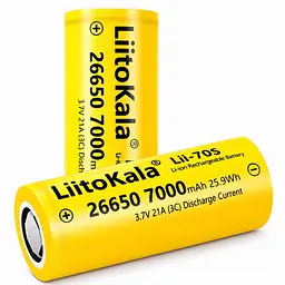 Акумулятор літій-іонний LiitoKala Lii-70S 26650 на 7000мАг - мініатюра 2