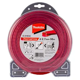 Жилка косильна 2.7 мм "чотирилисник" Makita E-01834 (30 м)