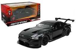 Іграшкова машинка гоночна Ford Mustang GT3 2024 1:24 Автопром світлозвукові ефекти металева 661293, в кор. 24,5x12см