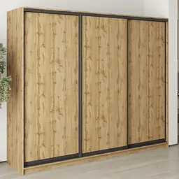 Шафа-купе тридверна MebelStar Уні BG 3ДСП 250x45x210 см Дуб тахо (MBS-7961)